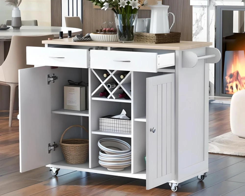 small round kitchen island